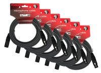 Pack 6 Cables Mics Serie c Xlr6M Mpc6-470PB-6 Kirlin