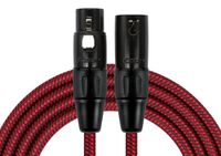Cable microfono estandar XLR 3M Rojo MWC-270PB-3-RDA Kirlin