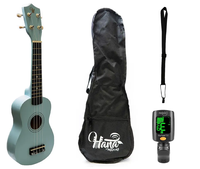 Full Pack Ukelele Sopr.Hana Azul+Afinador Clip+Strap Allegro
