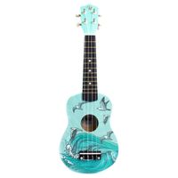 Ukelele Soprano Hana diseño Mar  + Funda HN-SEA