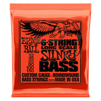 SET DE 6 CUERDAS PARA BAJO ESCALA LARGA ERNIE  BALL SLINKY NICKEL 32 - 130