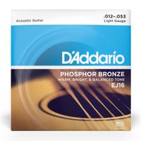 Set de cuerdas Guitarra Fósforo Bronze EJ16 Lite Daddario