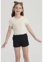 Polera Niña Lisa Textura Blanco