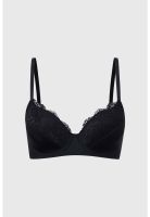 Sostén Mujer Copa Soft Encaje Superior Negro