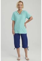 Polera Mujer Lisa Turquesa - ll