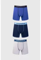 Bóxer Hombre Tripack Largo Gris - ll