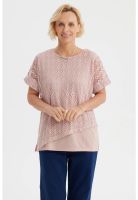 Polera Mujer Calada Rosado