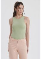 Polera Mujer Body Basic Verde Claro