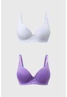 Sostén Mujer Bipack Copa Support Liso Morado