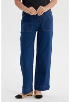 Jeans Mujer Clásico Calce Recto Azul