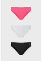 Calzón Mujer Tripack Detalle Costado Fucsia