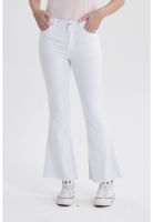 Jeans Mujer Flare Monse Blanco