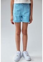 Short Niña Gabardina Básico Celeste