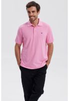 Polera Hombre Piqué Básica Lisa Rosado - ll