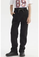 Pantalón Buzo Niño Calce Recto Negro