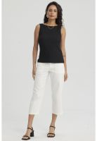 Polera Mujer Con Bote Textura Negro