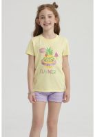 Polera Niña Básica Estampada Amarillo - ll