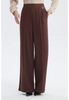 Pantalón Mujer Calce Recto Café Oscuro - ll