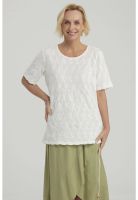 Polera Mujer Texturizada Crudo