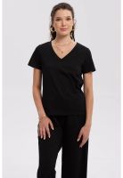 Polera Mujer Lisa Negro - lV