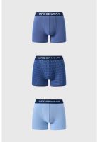 Bóxer Hombre Tripack Liso Azul - ll