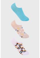 Calceta Deportiva Mujer Tripack Aqua