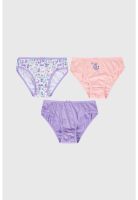 Calzón Niña Tripack Print Lila