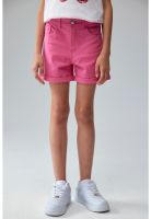 Short Niña Gabardina Básico Fucsia