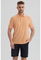 Polera Hombre Pique Básica Lisa Damasco - lll