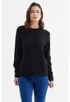 Sweater Mujer Tranzado Negro - ll
