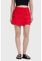 Falda Mujer Short Rojo