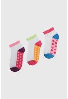 Calceta Deportiva Niña Tripack Blanco - ll