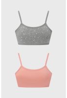 Sostén Niña Bipack Peto Colores Lisos Gris