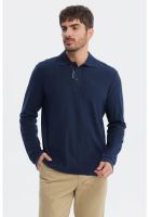 Polera Hombre Print Silicona Azul Marino