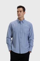 Camisa Hombre Oxford Gris