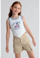 Polera Niña Print Posicional Blanco- ll