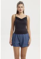 Peto Mujer Drapeado Ajustable Negro