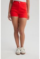 Short Mujer Gabardina Color Rojo