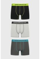 Bóxer Hombre Tripack Corto Gris