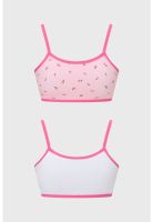 Sostén Niña Bipack Peto Colores Lisos Blanco