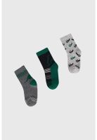 Calcetín De Vestir Niño Tripack Verde - lll