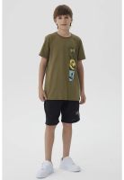 Polera Niño Print Posicional Verde Militar