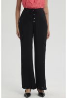 Pantalón Mujer Pretina Elasticada Negro