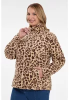Chaqueta Mujer Animal Print Reversible Beige
