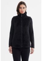 Polar Mujer Peludo Con Textura Negro - ll