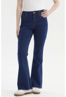 Jeans Mujer Flare Monse Azul Oscuro