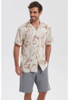 Camisa Hombre Print Blanco- ll