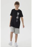 Polera Niño Print Posicional Negro - ll