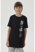 Polera Niño Print Posicional Negro - ll