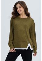 Sweater Mujer Basta Verde Militar
